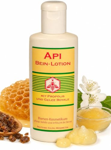 API Beinlotion Bienenkosmetikum 150ml – Pflegende Beinlotion | mit Propolis, Gelée Royale & Honig – Mit Menthol, Eukalyptus & ätherischen Ölen – Aus Leipzig