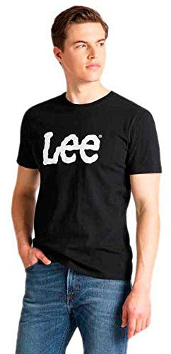 Lee - Mens T Shirt - Regular Fit - Wobbly Logo Tee - Navy Drop