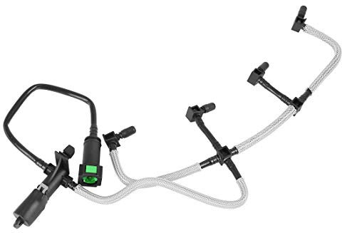 X AUTOHAUX Diesel Combustible Retorno Línea Manguera Fuga Tubería con Sensor para Coche