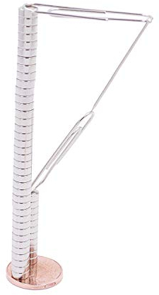 Brudazon | 40 Mini Scheiben-Magnete 5x2mm | N52 stärkste Stufe - Neodym-Magnete ultrastark | Power-Magnet für Modellbau, Foto, Whiteboard, Pinnwand, Kühlschrank, Basteln | Magnetscheibe extra stark