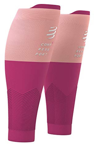 Compressport R2v2, Gambaletti di Compressione per Polpacci Unisex-Adult, Rosa, T1