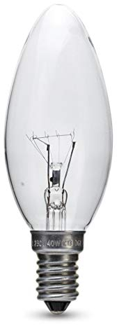 10x 28W = 40W Candle SES E14 Small Screw Cap Long Life Clear Halogen Light Bulb