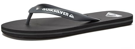Quiksilver Men's Molokai 3 Point Flip Flop Sandals, Black 1, 10