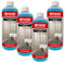 Lot de 4 nettoyants sanitaires concentrés de 1000 ml - Avec effet déperlant - Pour salle de bain et carrelage