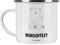 Mr. & Mrs. Panda Personalisierte Emaille Tasse Eisbär Faul - Personalisierte Geschenke, Campinggeschirr personalsisert, Campingtasse bedrucken,