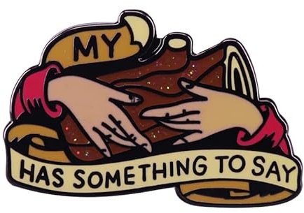 Twin Peaks My Log Has Something To Say 3,2 cm Emaille Pin Badge, 3,2 cm, Emaille