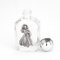 NKlaus 15ml Sakrale Weihwasserflasche aus Glas motiv Barmh. Jesus 6x3x2 cm Wallfahrt 14362