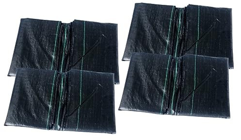 Happyyami 4 Stück Hochleistungsmembran Strapazierfähiger Bodendecker Präventionsgewebe Liner Barrieretuch Stopperstoff Bodendeckermatte Für Den Garten Plastikbarriere Rand Weben Sport