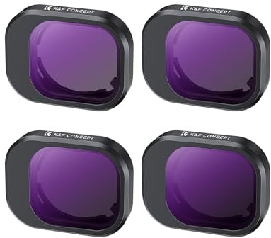 K&F Concept Mini 4 PRO ND Filtro Kit, Filtri ND8, ND16, ND32, ND64 Compatibile con DJI MINI 4 PRO per 28 Strati Nano Rivestimento