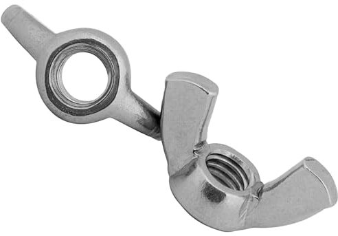 Wing Nuts Butterfly DIN 315 (American) Zinc Plated Steel for DIY Tools Machinery Pack of: 2 Size: M10