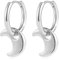 ALEXCRAFT Orecchini Donna Luna Pendenti Argento 925