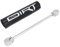 22 mm Motorrad Lenker Balance + Lenkerpolster,Lenkerschutz Set für Dirt Bike Pit Bike Quad ATV Motocross Enduro Supermoto Sur Ron Talaria Sting-Silber