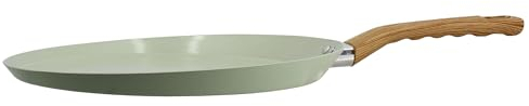 MENASTYL - Galétière 32cm avec revêtement antiadhésif céramique (Sans PFAS/Sans PTFE) tous feux dont induction - En Aluminium - Gamme Colorama - Céladon - 6020811