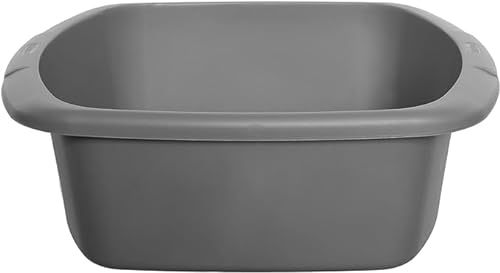 Generic Aurora - WF Rectangular Washing Up Plastic Kitchen Heavy Duty Basin Sink Small (Silver)