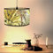 Morbuy Abat Jour en Bambou, Motif Feuilles Plante Tropical Abat Jour Tambour Abat Jour pour Lampe de Table Abat-Jour Cylindrique Diamètre 30cm Abats-Jour Lampe Sur Pied (Palmier)