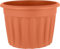 JMS we create smile 60cm Extra Large Plastic Plant Pot, 69L Litre Round Planter Lightweight & Weather Resistant | Durable Gardening Tub for Flower Pot Plant Herb Indoor or Outdoor Use (Terracotta)