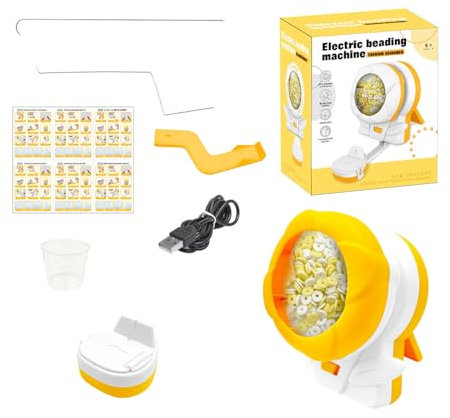 Electric Bead Spinner Set Clay Bead Spinner Auto Bead Spinner Beading Bowl Spinner Battery Operated For Jewelry Making Electric Bead Spinner Set With Needle For Bracelet Clay Bead Spinner Machine