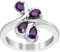 2,00 Ctw Amethyst Edelstein 925 Sterling Silber Frauen Cocktail Ring (59 (18.8))