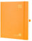 POPRUN Kalender 2025 2026 Buchkalender Hardcover, ca. A4 (26,5 x 21,5 cm), 17-Monate-Terminplaner (Aug.2025-Dez.2026), Wochenplaner 1 Woche 2 Seite mit Zertifiziertem Papier - Orange