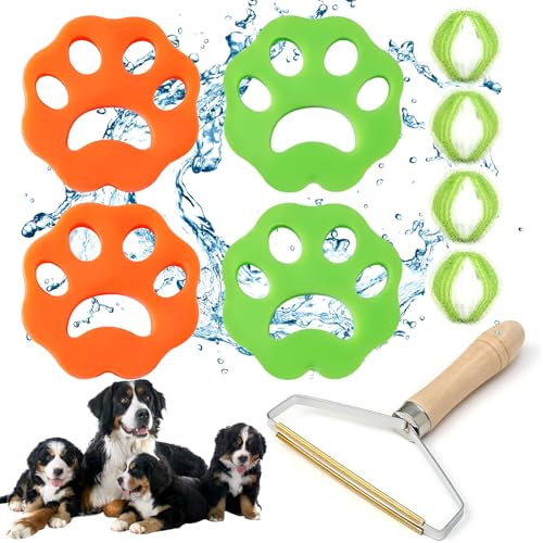 8 Stücke Tierhaarentferner Für Wäsche,Tierhaarentferner Waschmaschine,Haarfänger,Wiederverwendbarer Tierhaarentferner,Wäschebälle,Entfernt Tierhaare,Für Hundehaar Katzenhaar Und Alle Haustiere