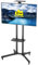 FORGING MOUNT Soporte TV Pie Ruedas para Televisiones de 32-75 Pulgadas hasta 50 kg, Diseño de Doble Soporte, Altura Ajustable Móvil Soporte TV Suelo, Máx VESA 600x400mm, Altura MAX 1720 mm