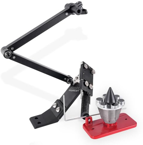 Aurorasters Lawn Mower Blade Sharpener & Lawn Mower Blade Balancer, 15°-45° Adjustable Mower Blade Sharpener and Magnetic Mower Blade Balancer for Many Types of Mower Blade