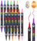 saerryor 12 Pack Acrylic Paint Pens, 24 Color Dual Tip Acrylic Markers, Waterproof Water-Based Quick Dry Acrylic Brush Markers, Glass Paints for Glass Painting