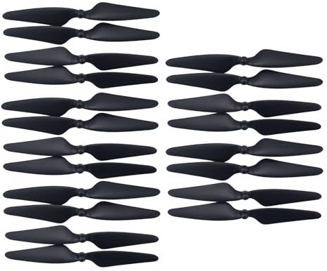 20PCS Propeller für Hubsan H501S H501A H501C H501M H501Spro MJX B3 Bugs 3 B3H B2W F17 F100 HS700 D80 Luftbildfotografie RC Drohne Ersatzblatt Zubehör (Schwarz)