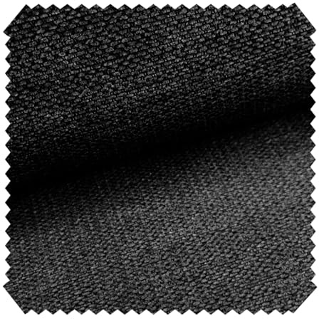 novely® MUDAU SOFT Samtweicher Chenille-Polsterstoff - Melierter Möbelstoff - Grober Struktur-Stoff - Mélange Meterware 1lfm Farbe: 19 Schwarz