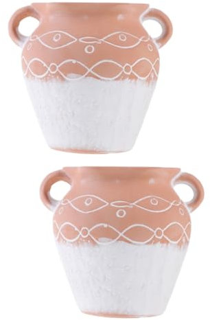 SOIMISS 2 Piezas Jardinera Inteligente Maceta de Oficina Jardinera apilable Falso macetas de Barro jardín gardiun Bonsái Interior sartén cerámica Maceta de Interior macetero de cerámica