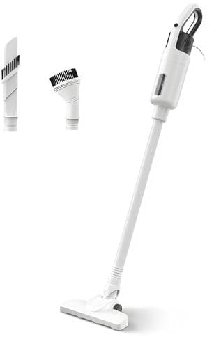 Genérico Aspiradora Vertical con Cable,3 en 1 Aspirador Escoba 400W con Filtro HEPA