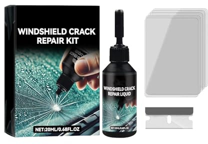 Glas Reparatur Set,Flüssigkeit Reparatur Glas,Reparaturset Für Risse Und Absplitterungen,Zur Reparatur Von Kratzern,Löchern,Und Rissen,20ML