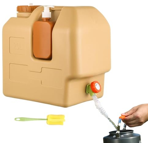 Générique Wassertank für Camping | Aufbewahrungsbehälter 20 Liter, Trinkwasserspeicher, Krug – für Outdoor, Wandern, Picknick, Reise, Survival, Rucksack, Road Trip
