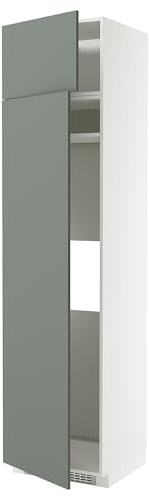 ProTuning METOD Hi Cab F Kühlschrank oder Gefrierschrank W 2 Dr weiß/Nickebo matt grau-grün, 60x60x240cm