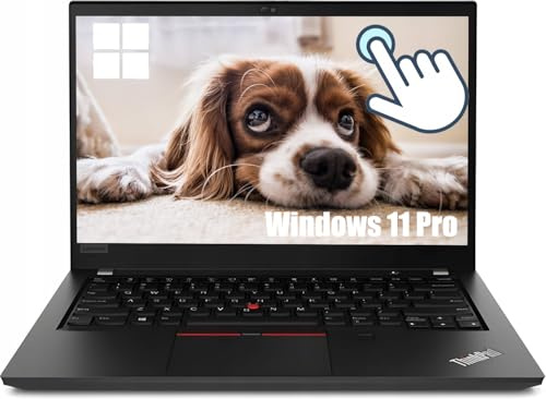 Lenovo Thinkpad T490 - Notebook touch screen da 14, Intel Core i5-8365U, 16 GB RAM, SSD da 256 GB, tastiera US QWERTY Windows 11 Pro (ricondizionato)