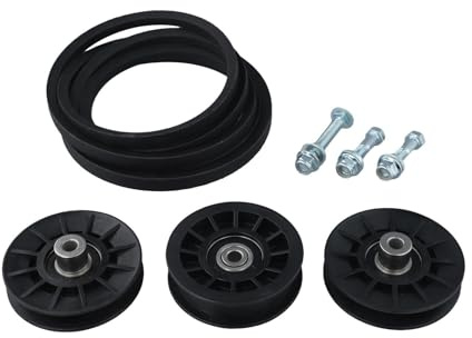 VIRELLO Kit poulie tendeur et courroie trapézoïdale pour tondeuse autoportée LGT2654 1542XPT - Construction en caoutchouc, installation facile, kit de rechange