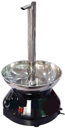 Small Restaurant Chocolate Fountain with Tap Table Melting Waterfall Machine for Buffets Parties Events Smoothly Melt(Black)