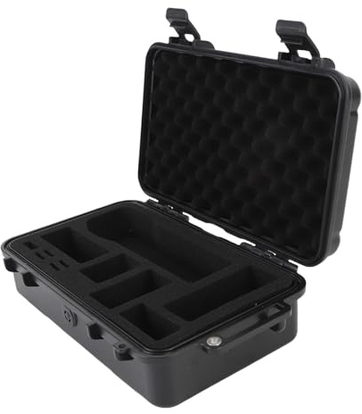 Pongnas Pocket Camera Hard Case för Pocket 3 – Stötsäker Reseförvaringslåda med Invändiga Skiljeväggar, Mjukt Foder och Handrem – Robust Skyddsväska för 3 Tillbehör