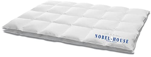 Hanskruchen Nobel House Luxus Daunendecke, Leicht, 90% Daunen / 10% Federchen, 135 x 220 cm