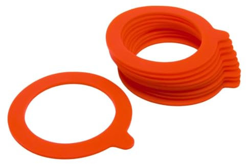 EINKOCHRINGE ROT 10 Stück (92/68mm) - Dichtungen Weckringe Weck Gummi Einkoch Ringe Jar
