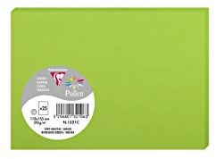 Clairefontaine 1321C Packung mit 25 Karten Pollen in Format C6, 110 x 155mm, 210g, Minze