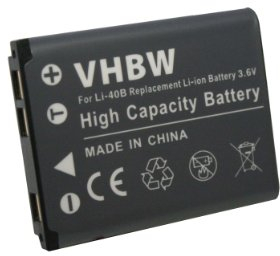 vhbw Akku Ersatz für Casio NP-80, NP-82, NP-82DBA für Kamera (500 mAh, 3,6 V, Li-Ion)