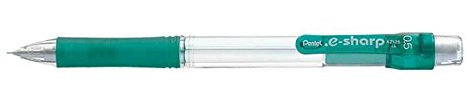Pentel E-sharp Porte-mines, 0,5 mm, corps Vert, Az125-do (boîte de 12)