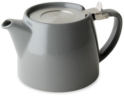 Grey 18oz (530ml / 2 CUP) LOOSE LEAF TEAPOT WITH INFUSER by FORLIFE