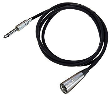 ARLI Mikrofonkabel 5m – XLR male auf 6,3 mm Klinke vergoldet | 3-polig symmetrisch für Mikrofon Mischpult Studio PA System