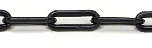 25m Marwotec Absperrkette schwarz - 6mm Kette - Kunststoffkette 25m im Beutel