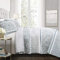 Lush Decor Bettwäsche-Set für King-Size-Betten, Nisha, 3-teilig, Blau