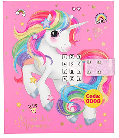 Depesche 10856 - Tagebuch mit Code, Sound und Lichteffekten, Ylvi und die Minimoomis, ca. 18 x 15 x 4 cm, rosa
