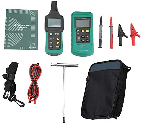 WosumeWocume Localisateur de câbles, MS6818 Détecteur de Tuyau métallique Détecteur de tuyaux en métal 12V-400V AC/DC Tester Line Tra-CKER