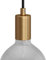 creative cables - Zylindrisches E27-Lampenfassungs-Kit aus Metall - Zylindrisch, Bronze satiniert